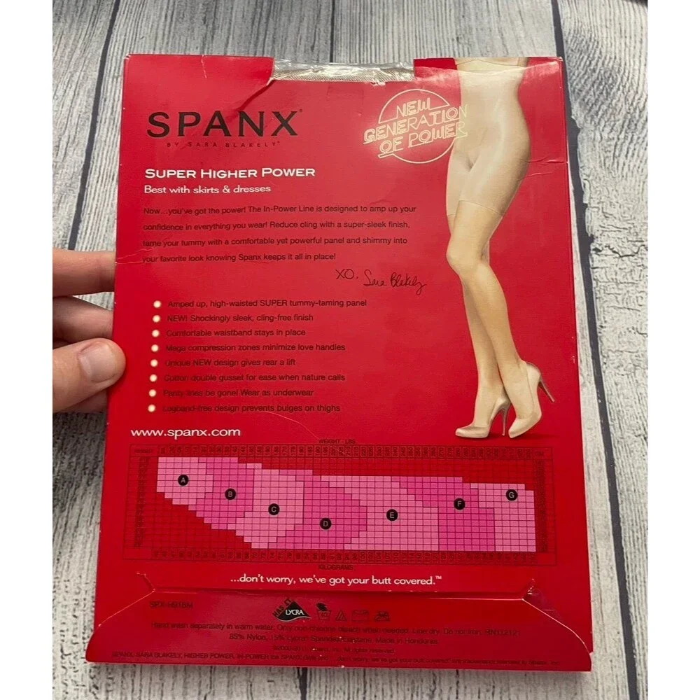 NEW! NWT Spanx Super Higher Power Women’s Ladies Shapewear, Nude, Size B